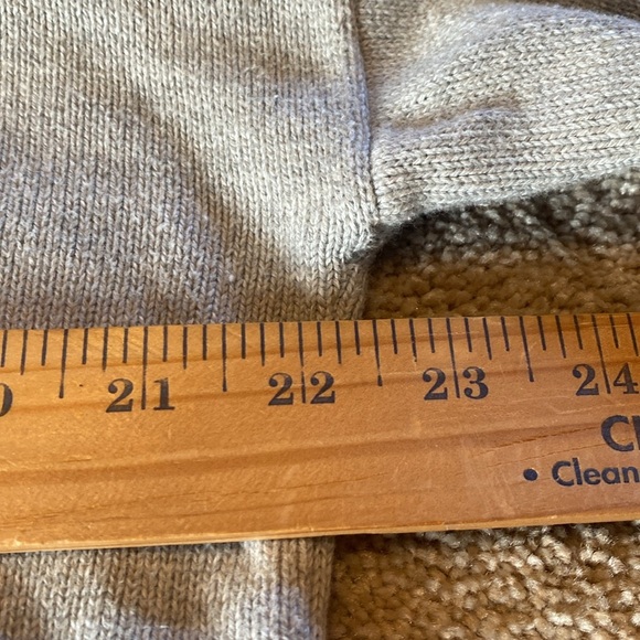 Lands End Drifter Crew Fisherman Cotton L/S Sweater Gray Size Medium 8-10 - Picture 5 of 9